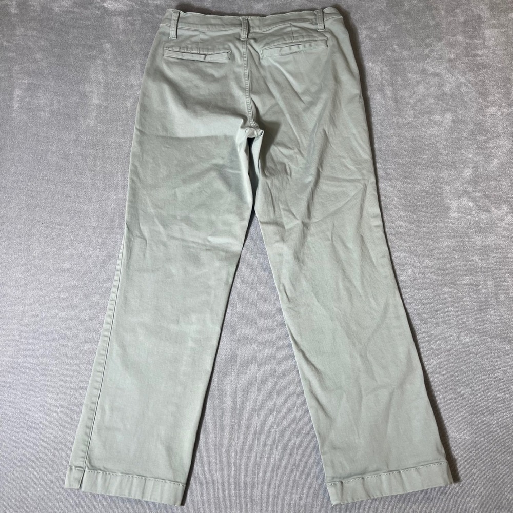 Lucky Brand Womens Sage Green Chino Pants Straight Leg Size 8 29 Stretch Cotton - Picture 8 of 9